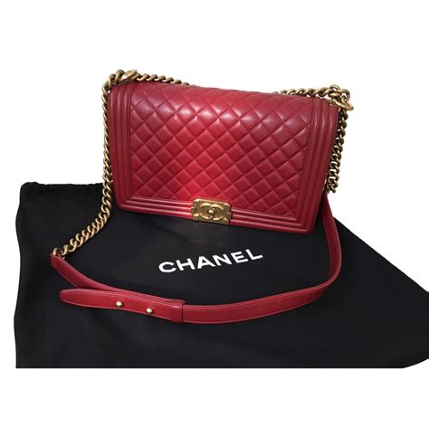 chanel boy bag red inside|chanel boy bag for sale.